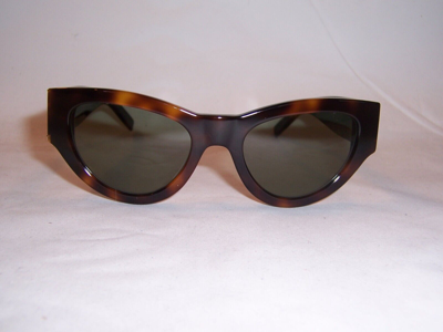 Pre-owned Saint Laurent Sunglasses Sl M94 003 Havana/green 53mm Authentic 94