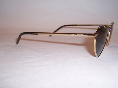 Pre-owned Saint Laurent Sunglasses Sl 301 Loulou 004 Gold/grey Authentic 301 In Gray