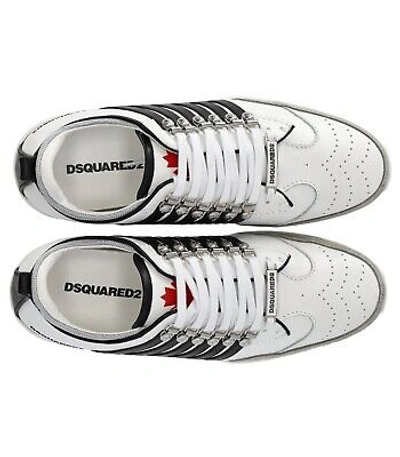 Pre-owned Dsquared2 Legendary White Black Grey Sneaker Man