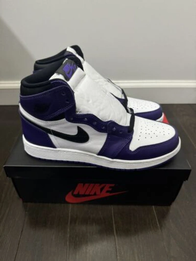 Pre-owned Jordan Ds Nike Air  1 Retro High Og Court Purple 2.0 555088-500 Mens Sizes