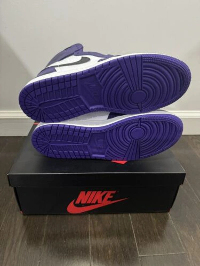 Pre-owned Jordan Ds Nike Air  1 Retro High Og Court Purple 2.0 555088-500 Mens Sizes