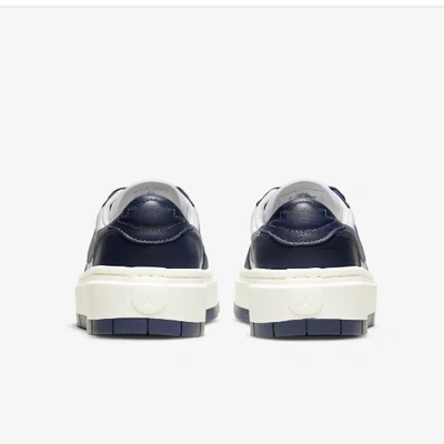 Pre-owned Nike Women's Air Jordan 1 Elevate Low Shoes 'midnight Navy' (dh7004-141) In Navy, White