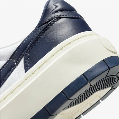 Pre-owned Nike Women's Air Jordan 1 Elevate Low Shoes 'midnight Navy' (dh7004-141) In Navy, White