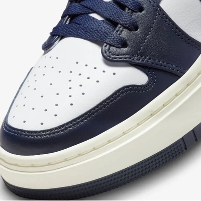 Pre-owned Nike Women's Air Jordan 1 Elevate Low Shoes 'midnight Navy' (dh7004-141) In Navy, White