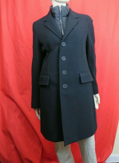 Pre-owned Burberry Lyndson 3-in-1 Black Wool Cashmere Quilted Vest Warmer Trench Coat Xxl