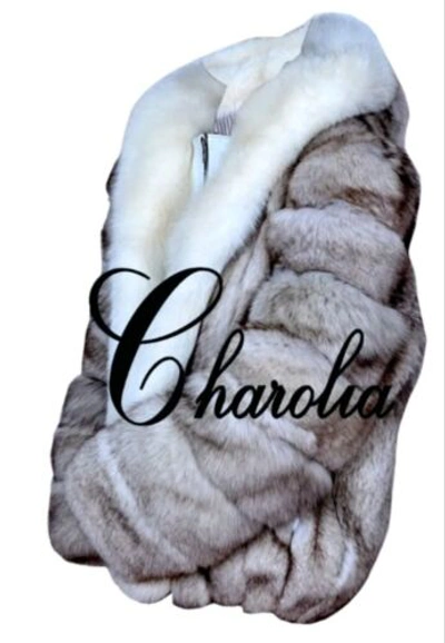 Pre-owned Handmade Women's 100% Real Norwegian Blue Fox Fur Hoodie Jacket Coat All Sizes In White