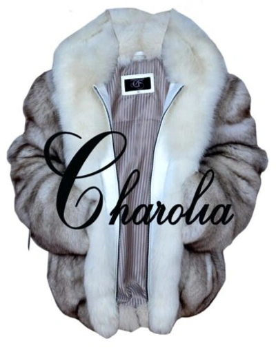 Pre-owned Handmade Women's 100% Real Norwegian Blue Fox Fur Hoodie Jacket Coat All Sizes In White