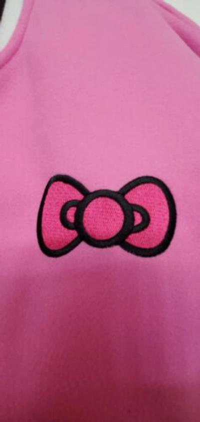 Pre-owned Forever 21 Hello Kitty And Friends Varsity Jacket, Size Small (oversized) In Pink