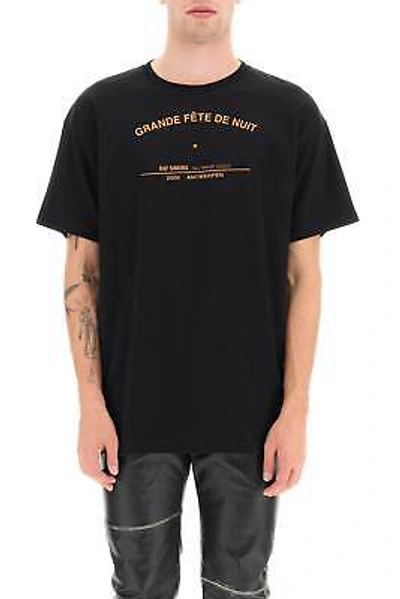 Pre-owned Raf Simons T-shirt  Men Size L 222m104 99 Black