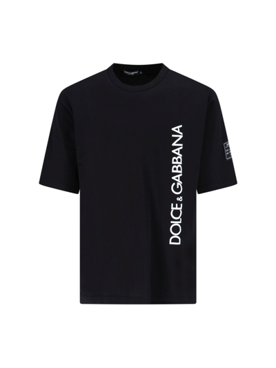 Shop Dolce & Gabbana Logo T-shirt In Black  