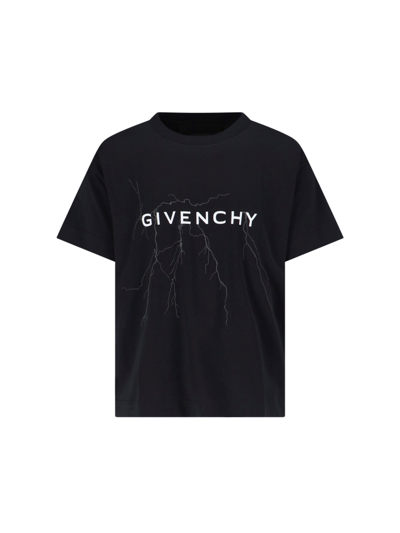 Shop Givenchy Printed T-shirt In Black  