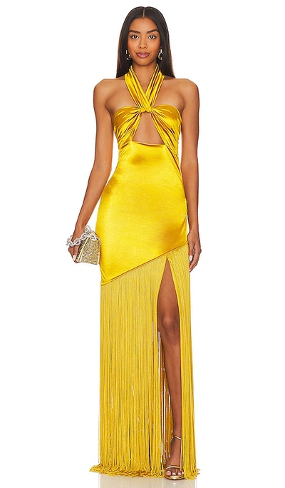 Shop Bronx And Banco Bali Gown In Yellow