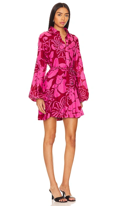 Shop Faithfull The Brand Rae Mini Dress In Pink