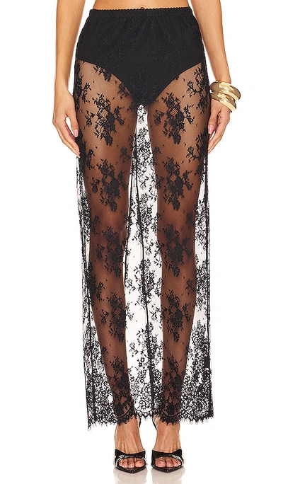 Nbd Anjali Maxi Skirt In Black