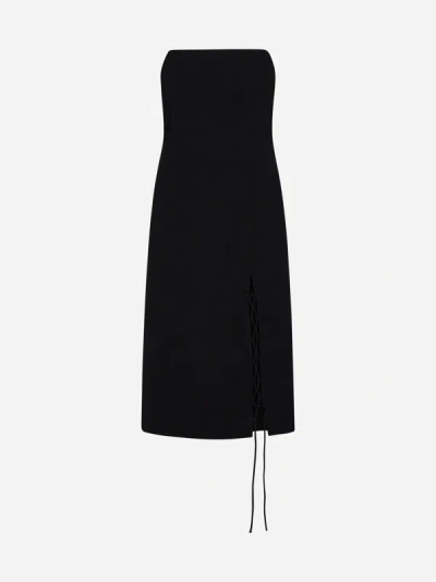 Shop Filippa K Tailored Wool Dress In Black