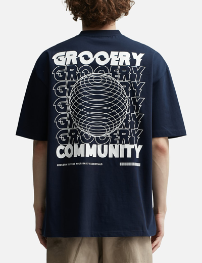 Shop Grocery Tee-068 Grocommunity World T-shirt