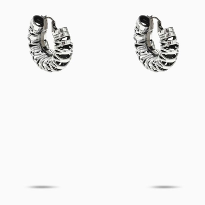 Shop So-le Studio Ilahoop Silver Earrings In Metal