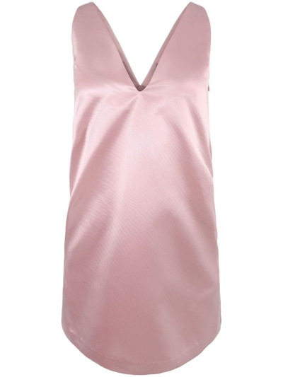 Shop Staud Mini Teagan Dress In Pink