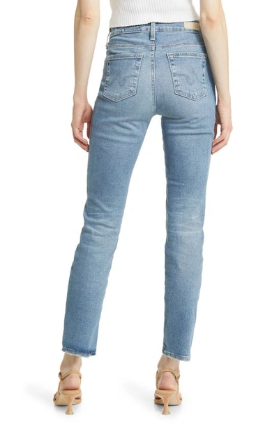 Shop Ag Mari High Waist Slim Straight Leg Jeans In Impact