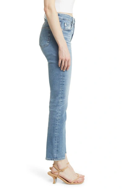 Shop Ag Mari High Waist Slim Straight Leg Jeans In Impact
