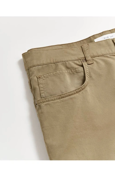 Shop Billy Reid Stretch Cotton Five Pocket Pants In Moss Greendnu