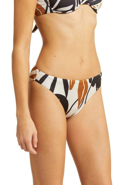 Shop Vitamin A Cali High Leg Bikini Bottoms In Graphic Jungle Ecolux