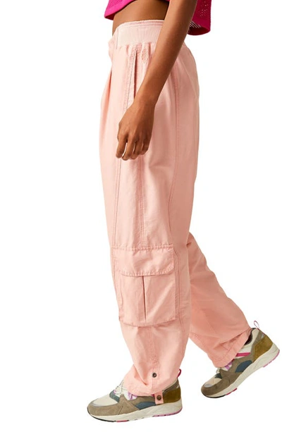 Shop Fp Movement Mesmerize Me Cargo Pants In Sunkissed Pink