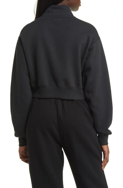 Shop Bp. Quarter Zip Sweatshirt In Black Night