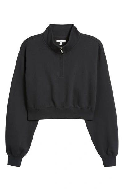 Shop Bp. Quarter Zip Sweatshirt In Black Night