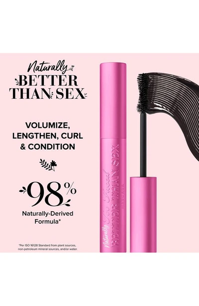 Shop Too Faced Naturally Better Than Sex Mascara, 0.27 oz In Pitch Black