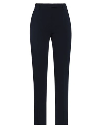 Shop Max Mara Studio Woman Pants Midnight Blue Size 8 Triacetate, Polyester