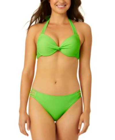 Shop Salt + Cove Salt Cove Juniors Push Up Bikini Top Strappy Hipster Bottoms Created For Macys In Pink