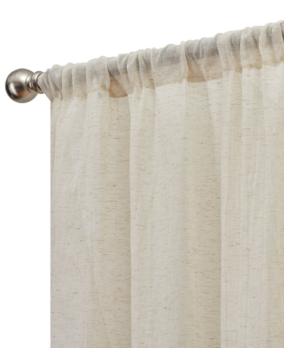 Shop French Connection Charter Crushed 100" X 84" Rod Pocket Window Curtain Pairs In Natural