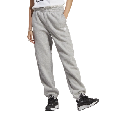 Shop Adidas Originals Womens  Essential Fleece Joggers In Medium Grey Heather/grey