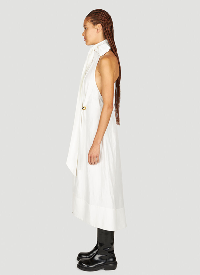 Shop Bottega Veneta Women Fluid Dress In White