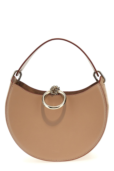 Shop Chloé Women 'arlene' Handbag In Cream