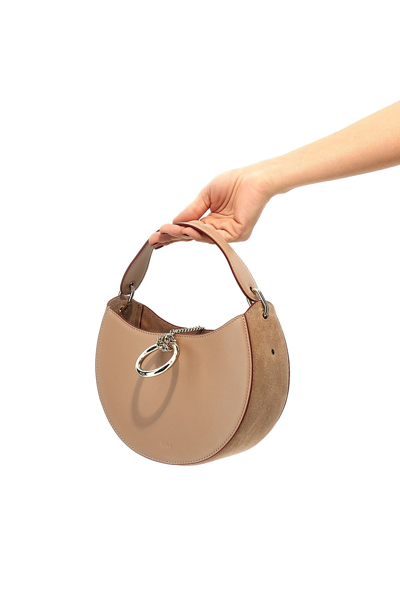 Shop Chloé Women 'arlene' Handbag In Cream