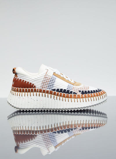 Shop Chloé Women Nama Sneaker In White