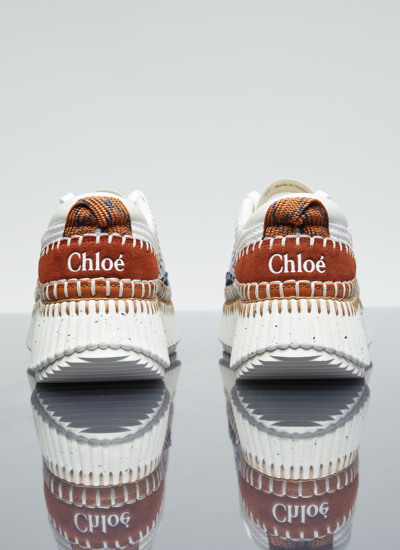 Shop Chloé Women Nama Sneaker In White