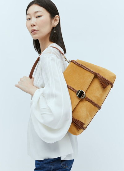 Shop Chloé Women Penelope Medium Shoulder Bag In Brown