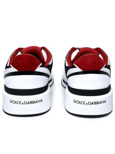 Shop Dolce & Gabbana White Suede Blend Sneakers Man