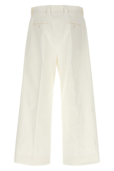 Shop Dolce & Gabbana Men Loose Leg Pants In White
