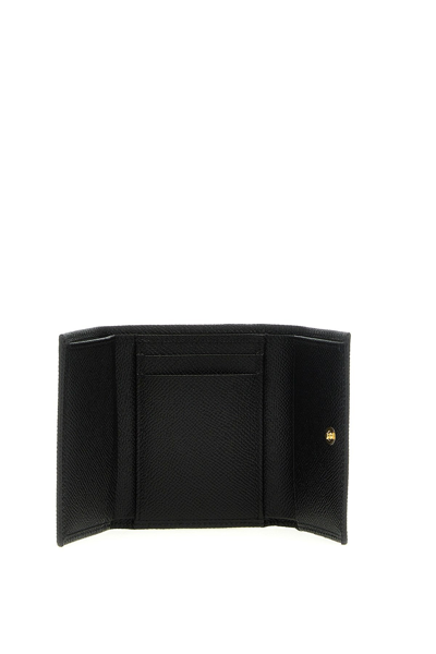 Shop Dolce & Gabbana Women French Flap Wallet In Black