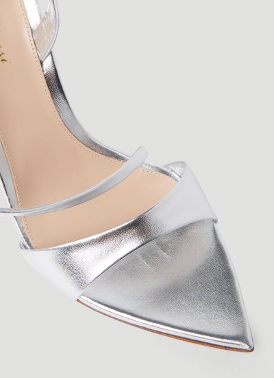 Shop Gianvito Rossi Women Dositea High Heel Sandals In Silver