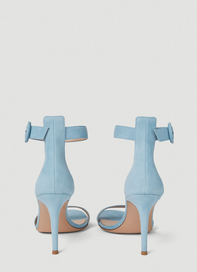 Shop Gianvito Rossi Women Portofino High Heel Sandals In Blue