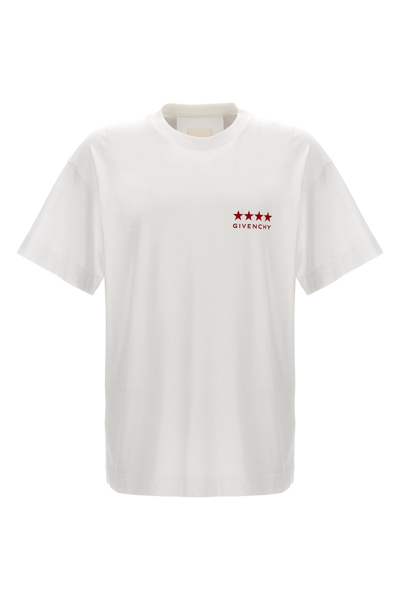Shop Givenchy Men Logo Print T-shirt In White