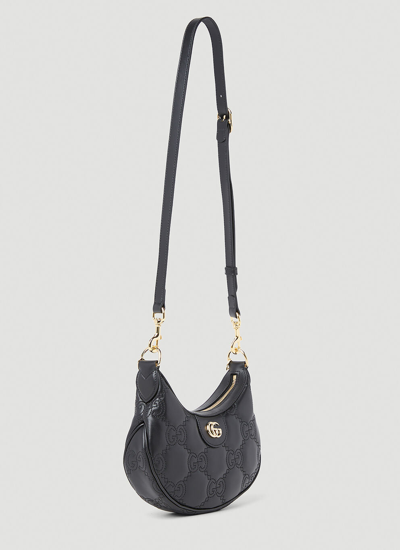 Shop Gucci Women Gg Matelasse Mini Shoulder Bag In Black