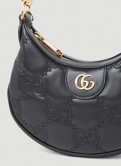 Shop Gucci Women Gg Matelasse Mini Shoulder Bag In Black