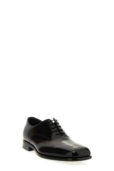 Shop Prada Men 'oxford' Lace Up Shoes In Black