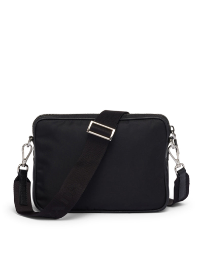 Shop Prada Men Shoulder Bag In Re-nylon And Saffiano In Black